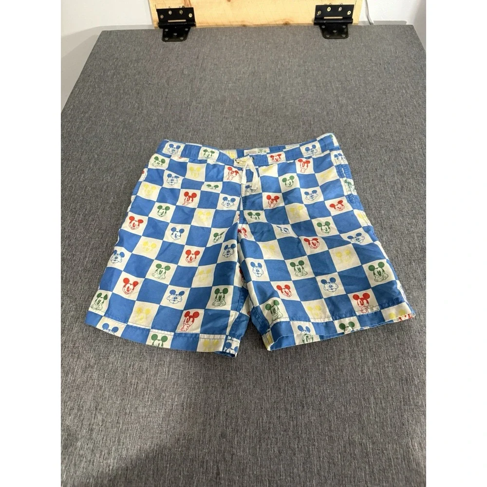 Hanna Andersson Disney Mickey Kids Board Shorts Sz 10